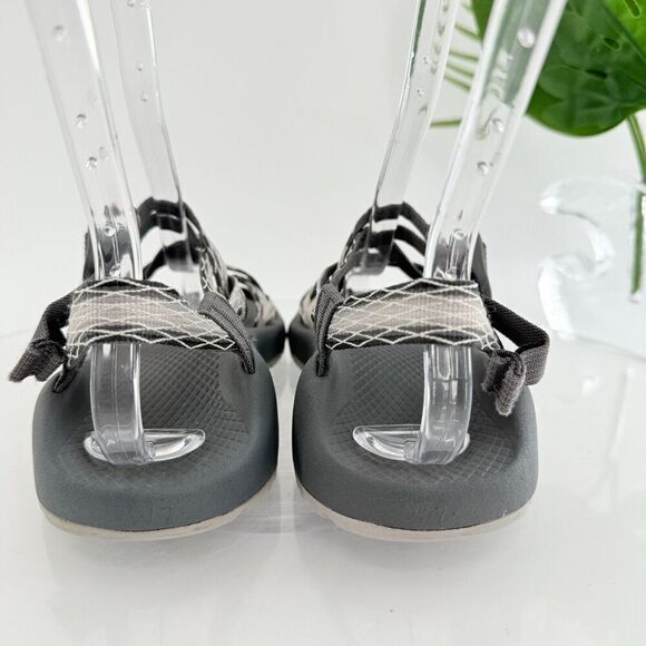 Chaco Women ZX/2 Sandal Sz 7 Outdoor Hike Black Gray Strappy Thong Adjustable - Picture 6 of 12
